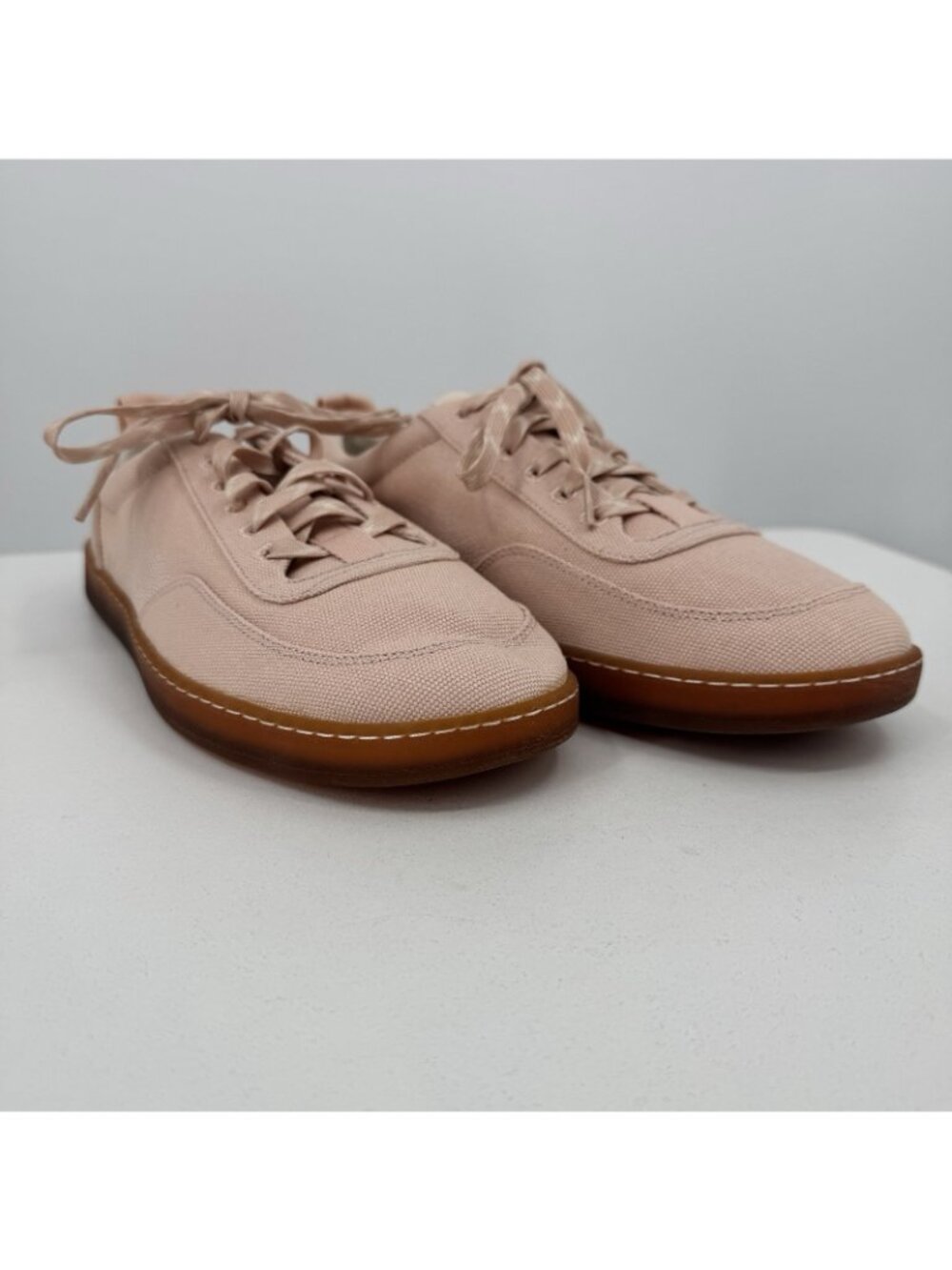 Everlane Tread Bare Sneaker size 13 Women's in Pink Canvas Classic Lace-up Shoes - Picture 2 of 8